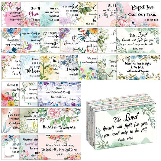 60Pcs Bible Scripture & Inspirational Quote Cards – Christian Encouragement Gift