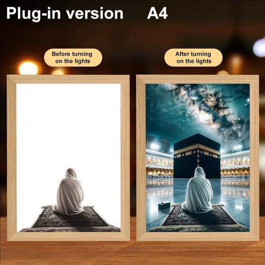 Lumin Works "Jesus – I Am Always With You" 4D LED Wall Art Light